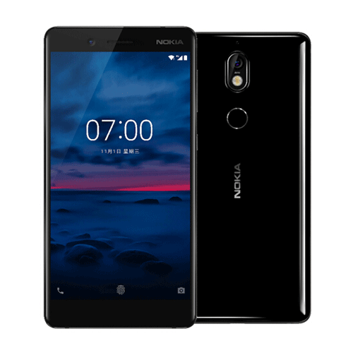 nokia 诺基亚7 Nokia 7背面采用四曲面康宁第三代大猩猩玻璃，正面是2.5D弧面康宁第三代大猩猩玻璃，采用500万像素和1600万像素的摄像头组合 。